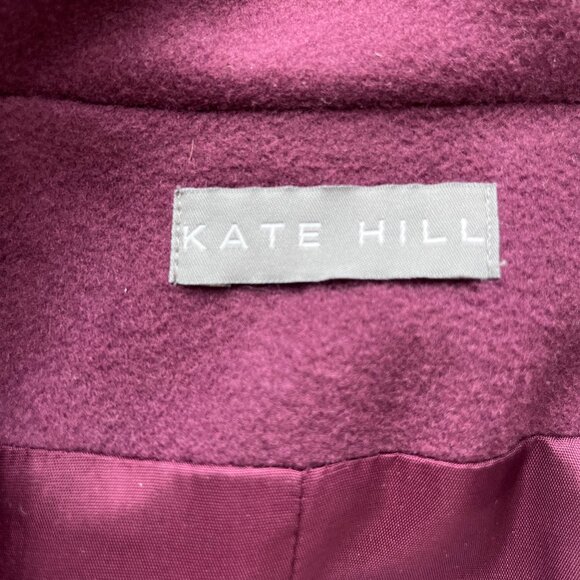 Vintage Cashmere Wool Longline Blazer Two Button Vintage Woolmark Blend Size 6 - Picture 13 of 16